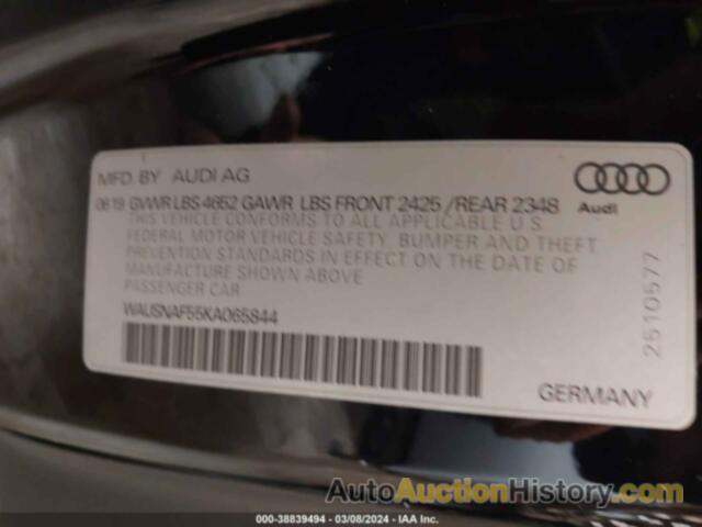 AUDI A5 45 PREMIUM, WAUSNAF55KA065844