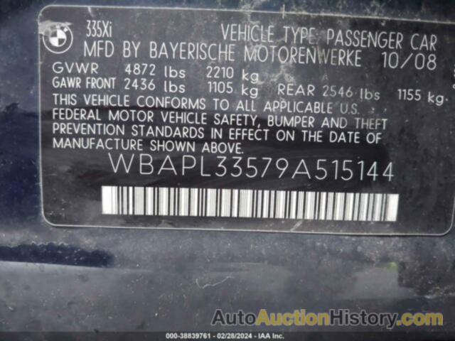 BMW 335 XI, WBAPL33579A515144