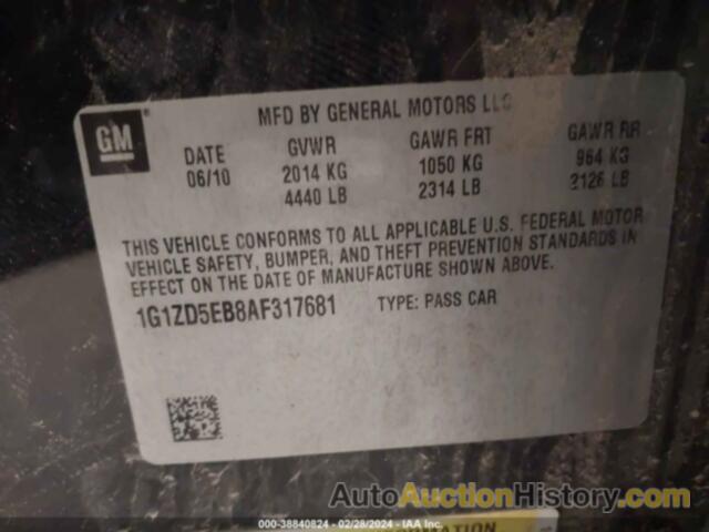 CHEVROLET MALIBU LT, 1G1ZD5EB8AF317681