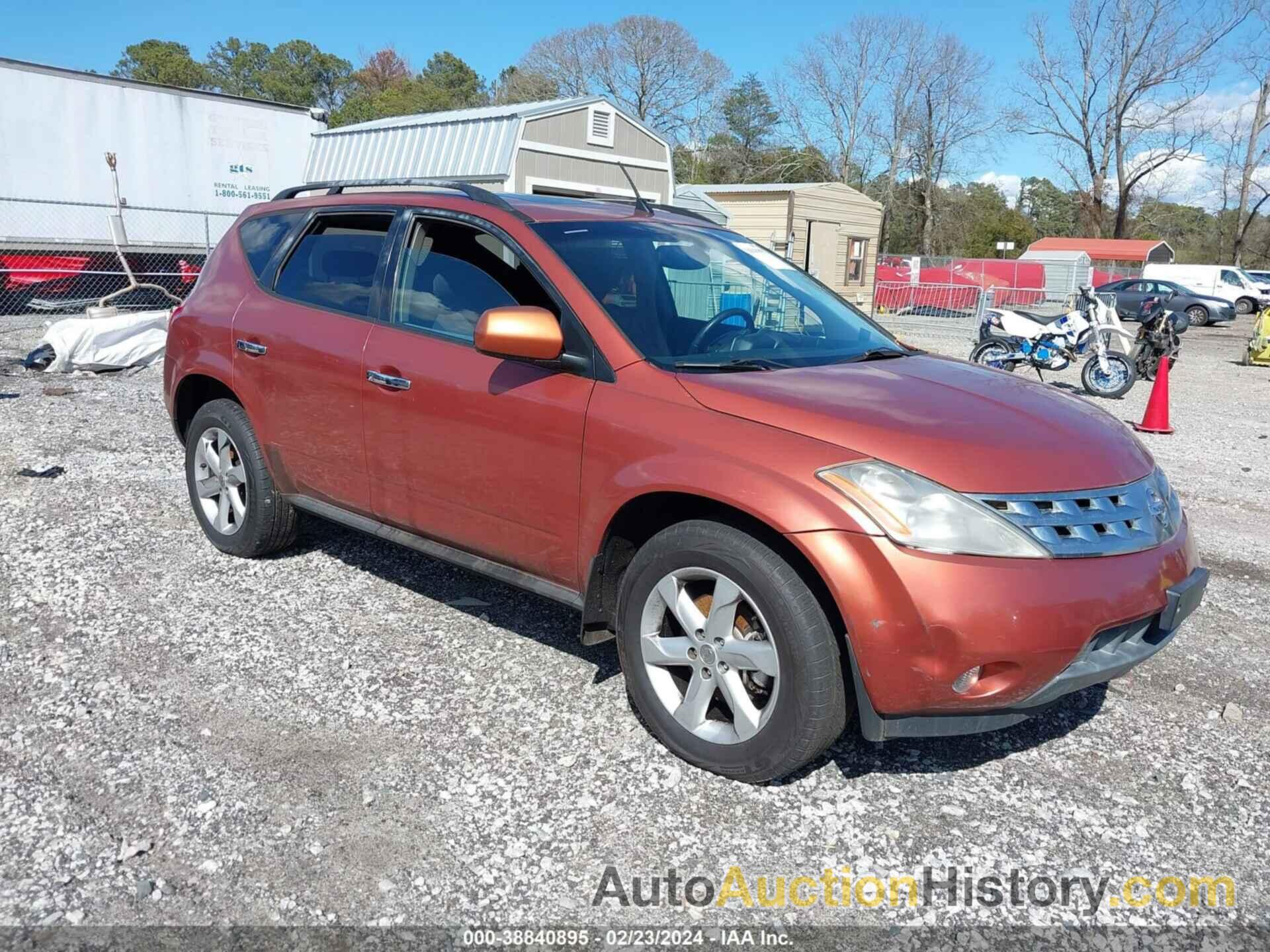 NISSAN MURANO SL, JN8AZ08W63W215567