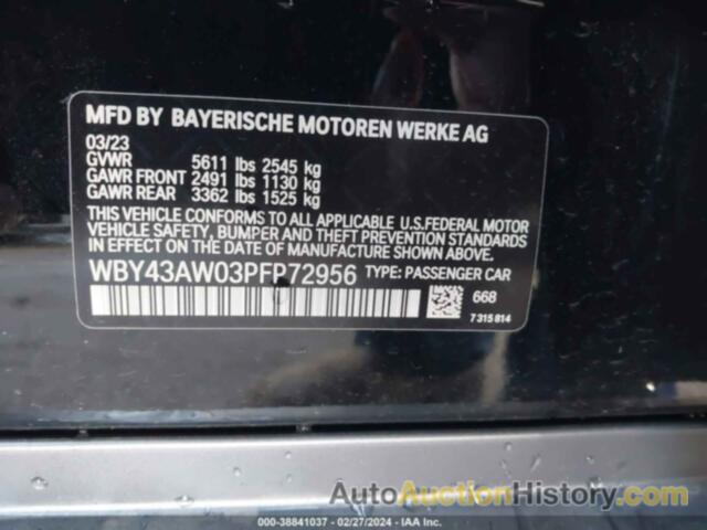 BMW I4 EDRIVE35, WBY43AW03PFP72956