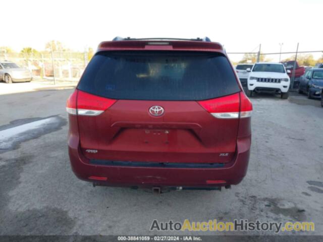 TOYOTA SIENNA XLE V6 8 PASSENGER, 5TDYK3DC2CS186144