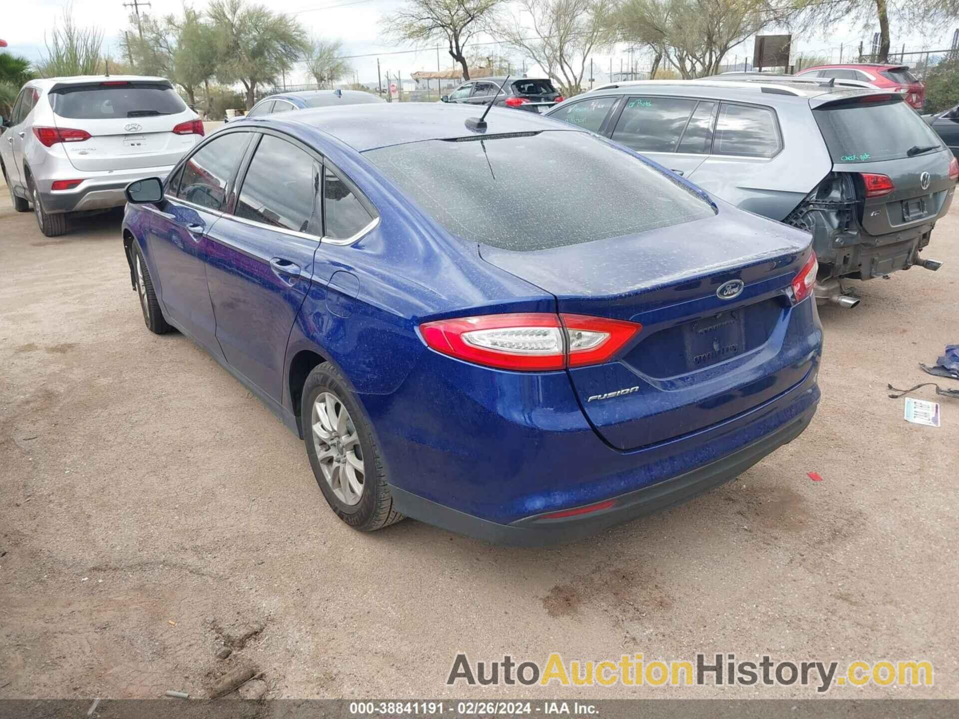 FORD FUSION S, 3FA6P0G72GR356734