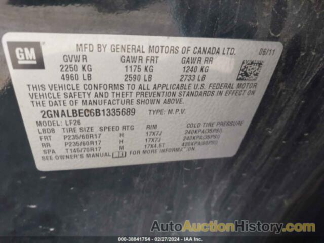 CHEVROLET EQUINOX LS, 2GNALBEC6B1335689