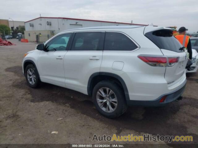 TOYOTA HIGHLANDER XLE V6, 5TDKKRFH5ES021564