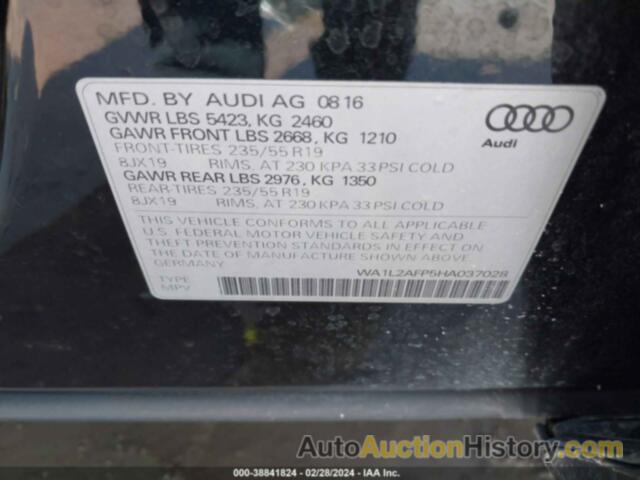 AUDI Q5 2.0T PREMIUM, WA1L2AFP5HA037028