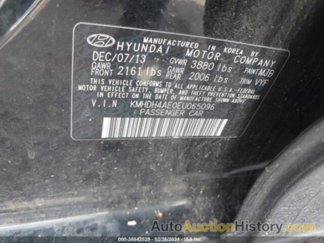 HYUNDAI ELANTRA SE, KMHDH4AE0EU065096