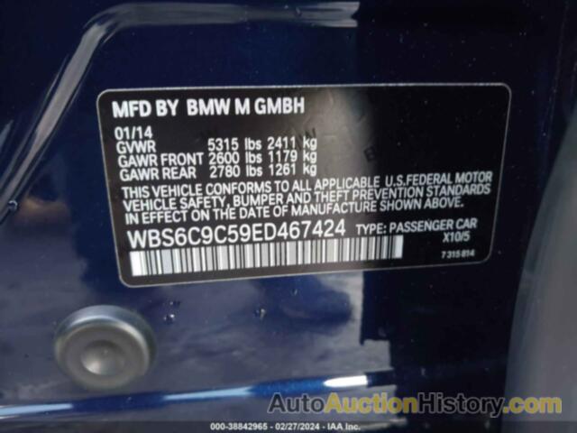 BMW M6 GRAN COUPE, WBS6C9C59ED467424