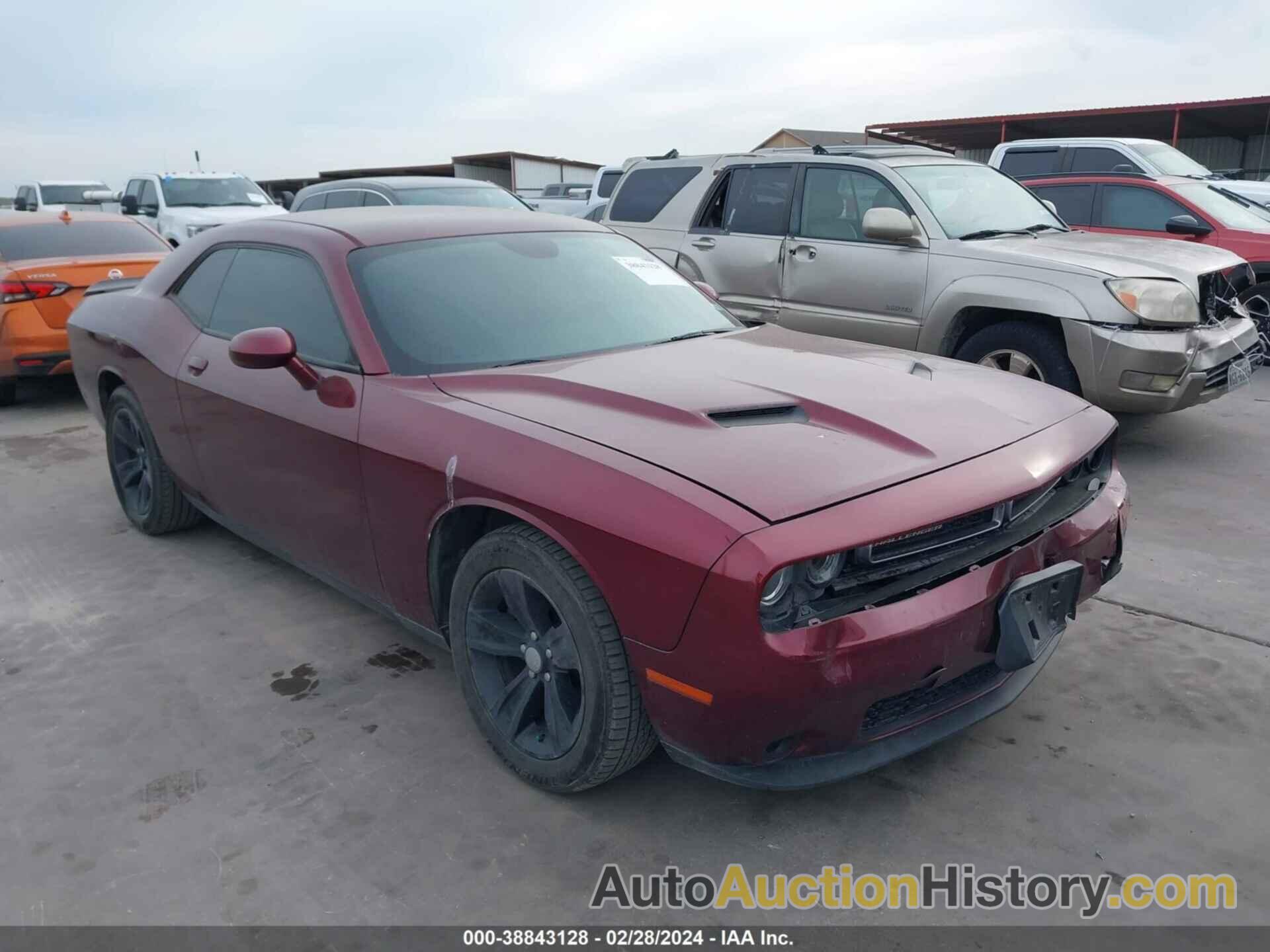 DODGE CHALLENGER SXT, 2C3CDZAG6HH501911