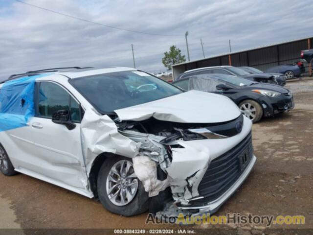 TOYOTA SIENNA XLE, 5TDYRKEC2NS116201