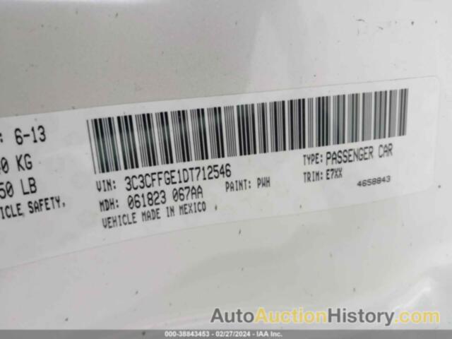 FIAT 500E BATTERY ELECTRIC, 3C3CFFGE1DT712546