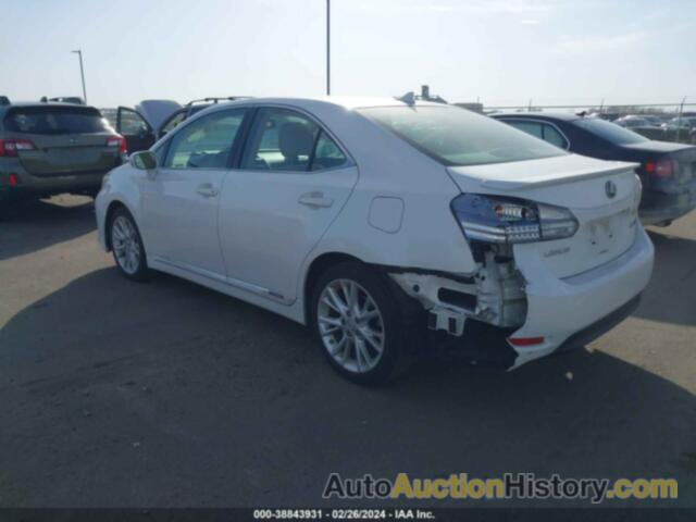 LEXUS HS 250H PREMIUM, JTHBB1BA0A2022535