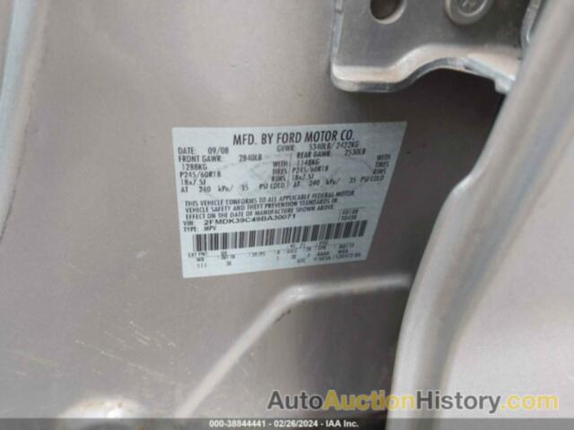 FORD EDGE LIMITED, 2FMDK39C49BA30071