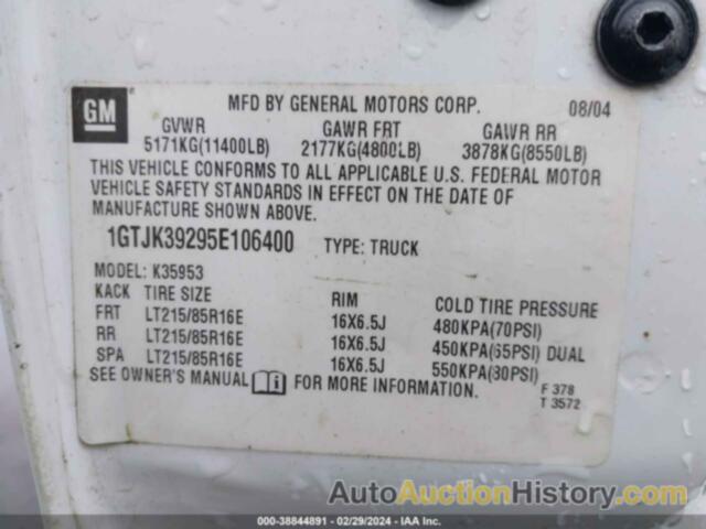 GMC NEW SIERRA K3500, 1GTJK39295E106400