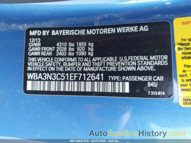BMW 428 I, WBA3N3C51EF712641
