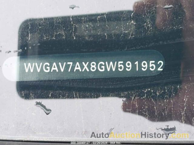 VOLKSWAGEN TIGUAN S, WVGAV7AX8GW591952