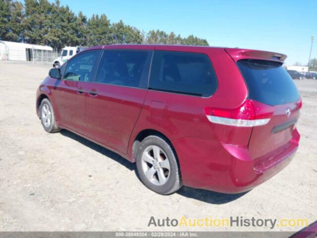 TOYOTA SIENNA L V6 7 PASSENGER, 5TDZK3DC7ES485300