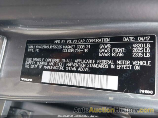 VOLVO S60 INSCRIPTION T5, LYV402TK9JB156326