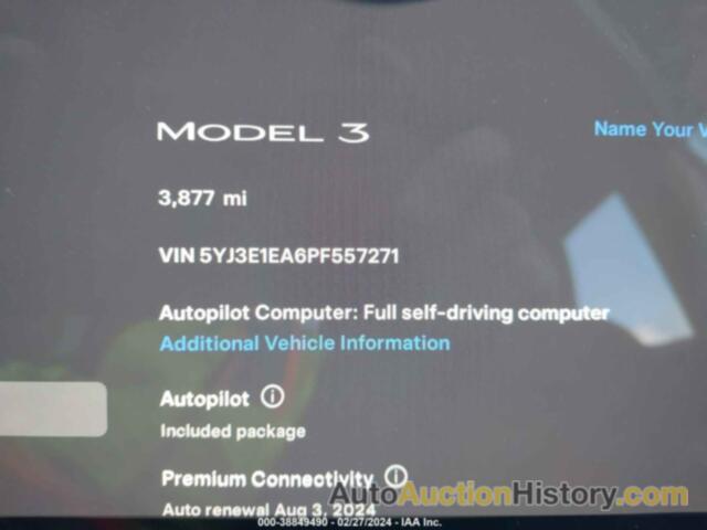 TESLA MODEL 3, 5YJ3E1EA6PF557271