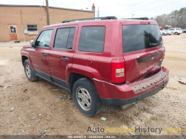 JEEP PATRIOT SPORT, 1C4NJPBA2DD192599