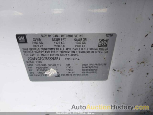 CHEVROLET EQUINOX LS, 2CNFLCEC9B6326651