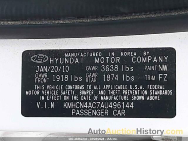 HYUNDAI ACCENT GLS, KMHCN4AC7AU496144