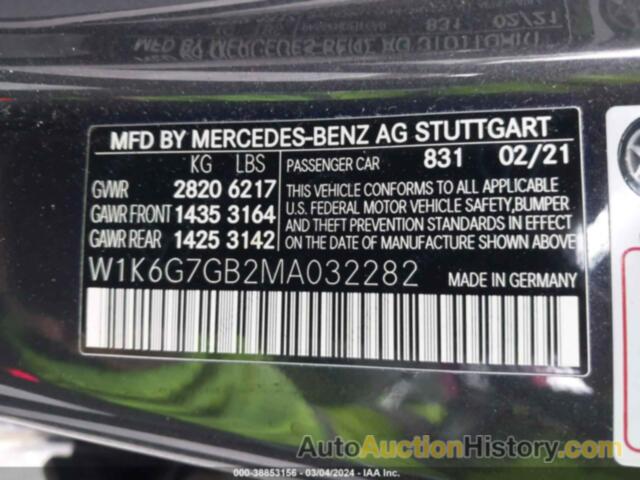 MERCEDES-BENZ S 580 4MATIC, W1K6G7GB2MA032282