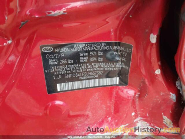 HYUNDAI ELANTRA SEL/VALUE/LIMITED, 5NPD84LF5LH557382