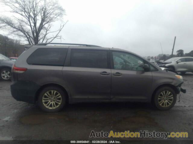 TOYOTA SIENNA XLE V6 8 PASSENGER, 5TDYK3DC6DS305508