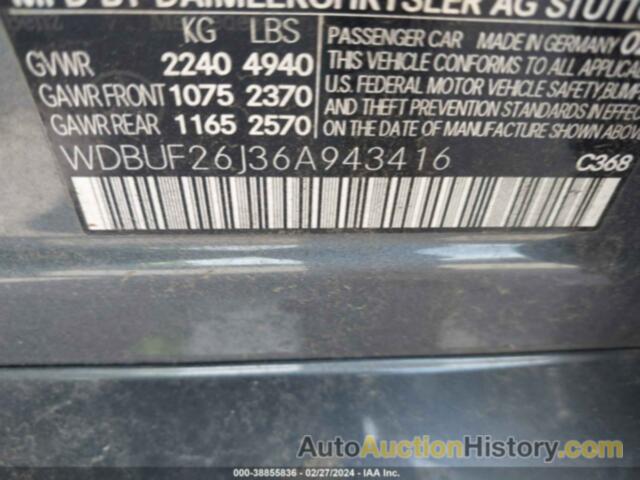 MERCEDES-BENZ E 320 CDI, WDBUF26J36A943416