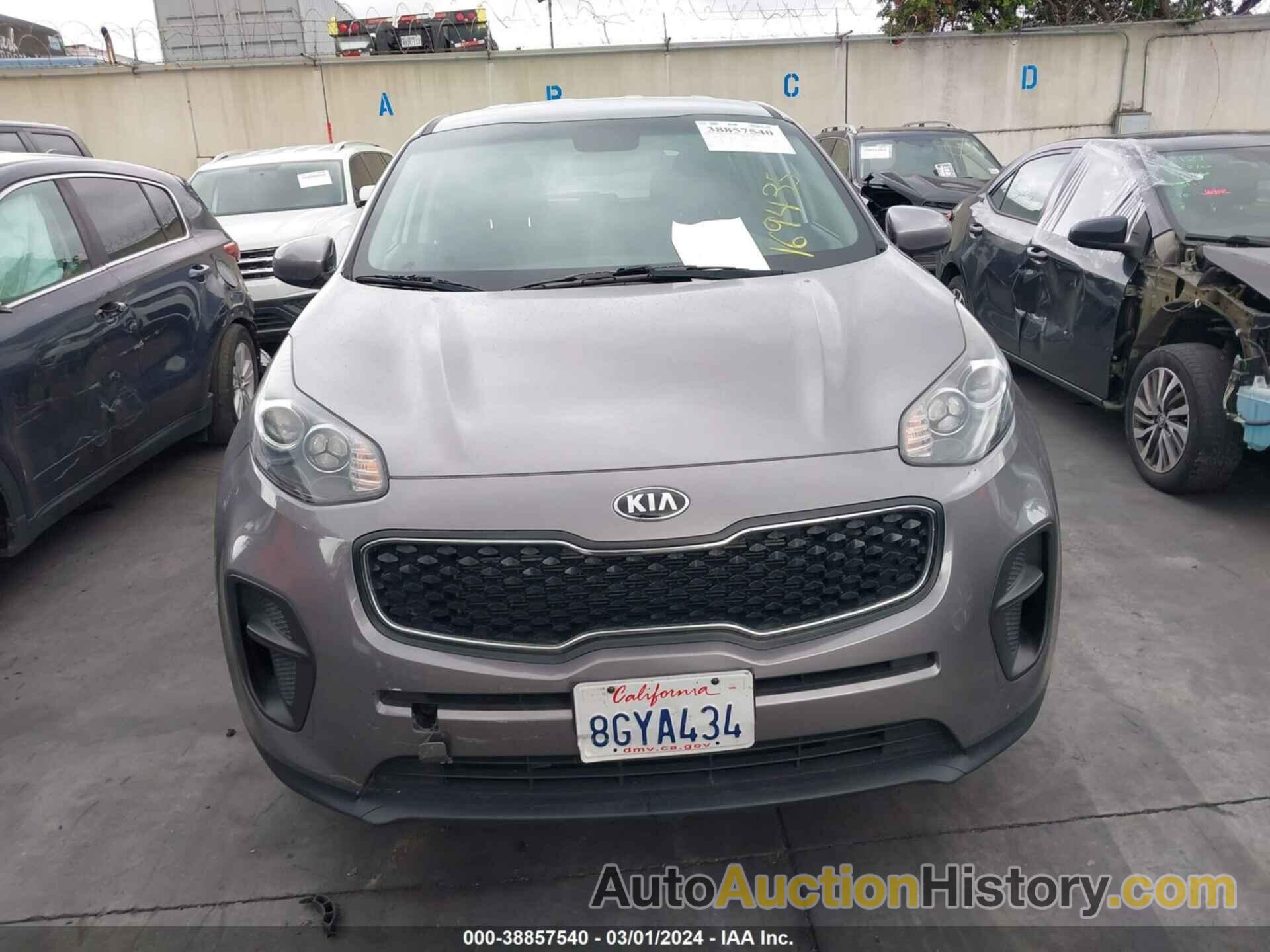 KIA SPORTAGE LX, KNDPM3ACXK7559398