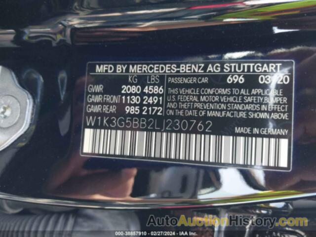 MERCEDES-BENZ AMG A 35 4MATIC, W1K3G5BB2LJ230762