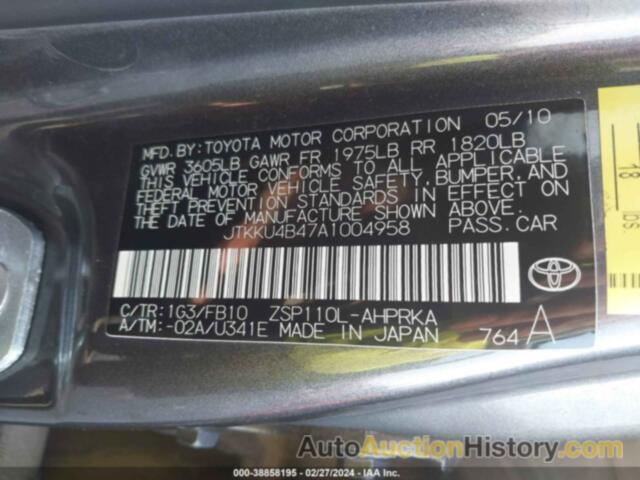 SCION XD, JTKKU4B47A1004958