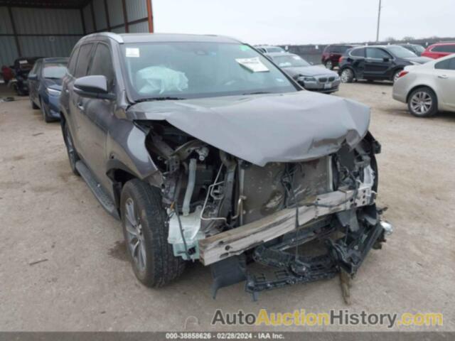 TOYOTA HIGHLANDER XLE, 5TDKZRFH6KS322979