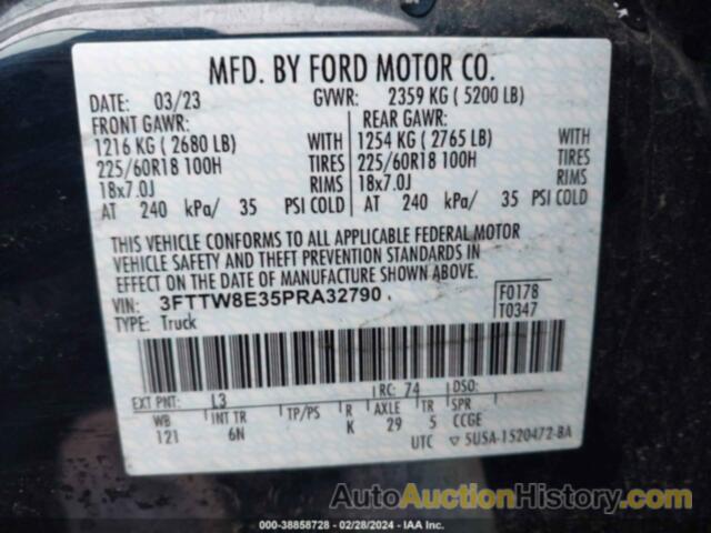 FORD MAVERICK LARIAT, 3FTTW8E35PRA32790