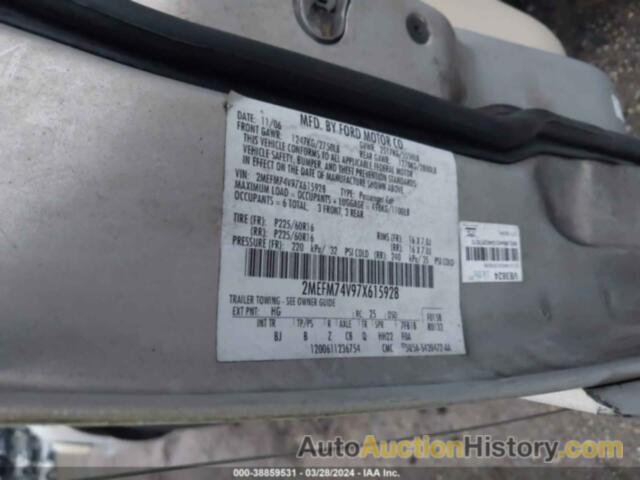 MERCURY GRAND MARQUIS GS, 2MEFM74V97X615928