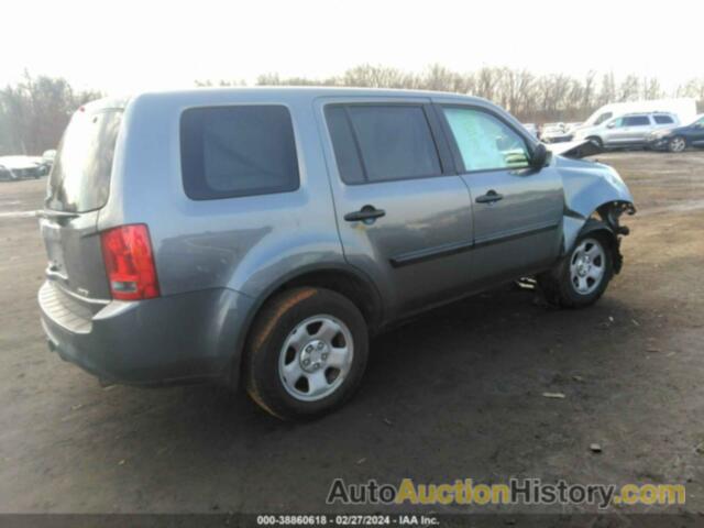 HONDA PILOT LX, 5FNYF4H21DB077479