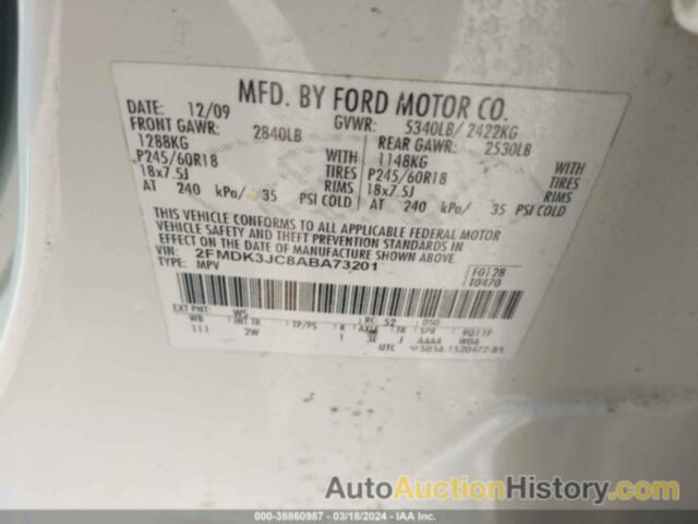 FORD EDGE SEL, 2FMDK3JC8ABA73201