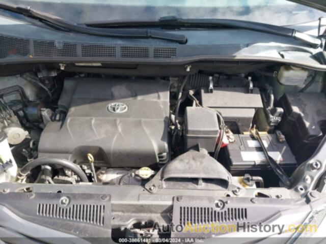 TOYOTA SIENNA XLE V6 8 PASSENGER, 5TDYK3DC8DS304599