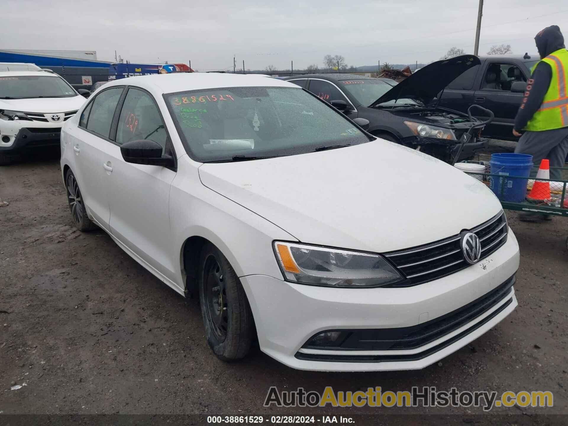 VOLKSWAGEN JETTA 1.8T SPORT, 3VWD17AJ5GM293087