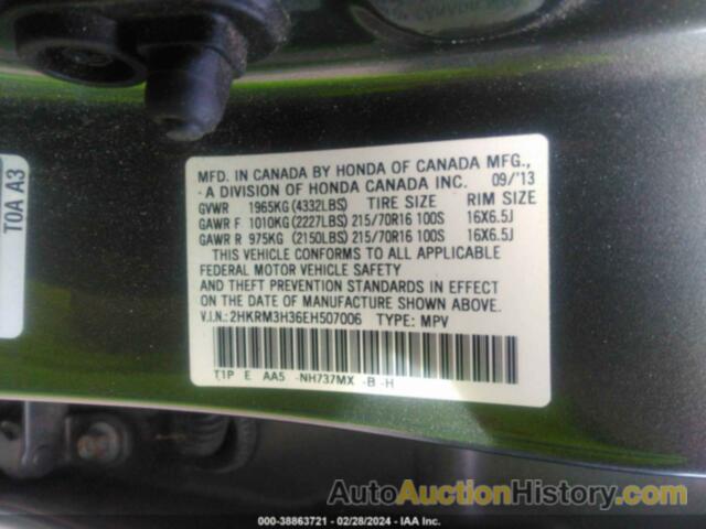 HONDA CR-V LX, 2HKRM3H36EH507006