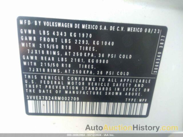 VOLKSWAGEN TAOS 1.5T SE, 3VVEX7B24RM002709