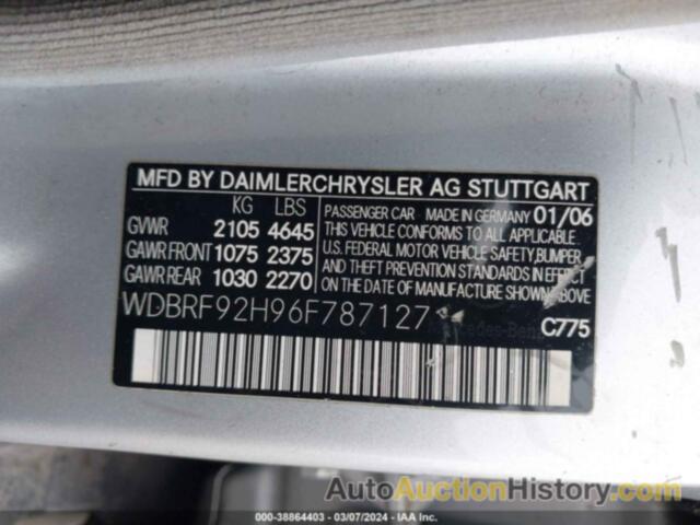 MERCEDES-BENZ C 280 LUXURY 4MATIC, WDBRF92H96F787127