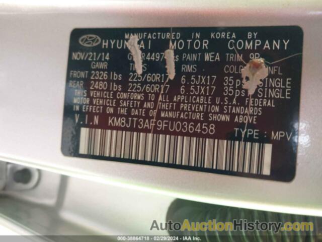 HYUNDAI TUCSON GLS, KM8JT3AF9FU036458