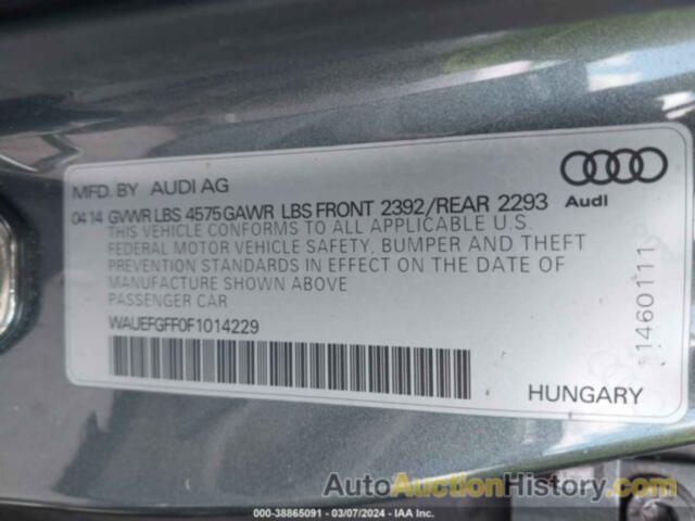 AUDI A3 2.0T PREMIUM, WAUEFGFF0F1014229