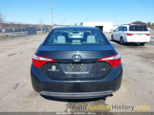 TOYOTA COROLLA LE, 2T1BURHE9FC425362