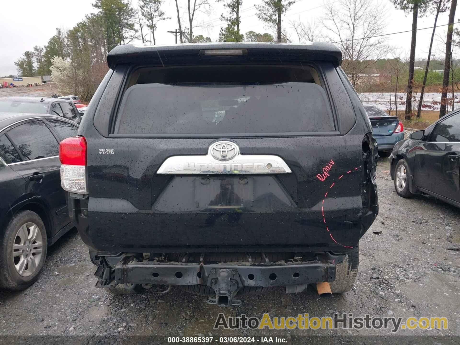 TOYOTA 4RUNNER SR5, JTEZU5JR0C5042077