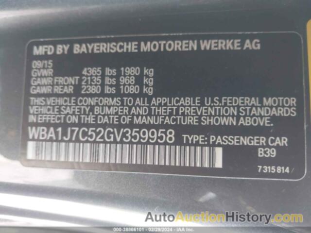 BMW M235I, WBA1J7C52GV359958