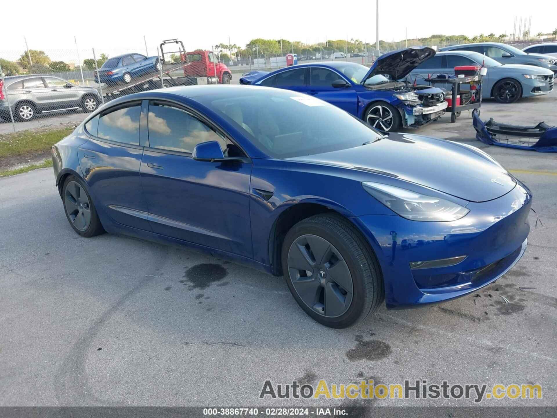 TESLA MODEL 3 REAR-WHEEL DRIVE, 5YJ3E1EAXPF584960