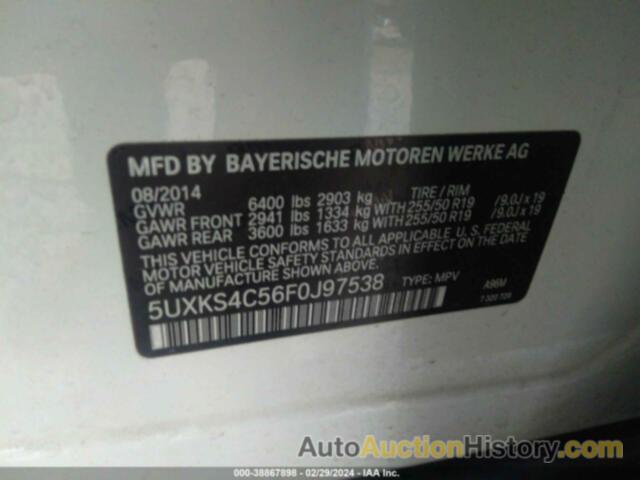 BMW X5 XDRIVE35D, 5UXKS4C56F0J97538